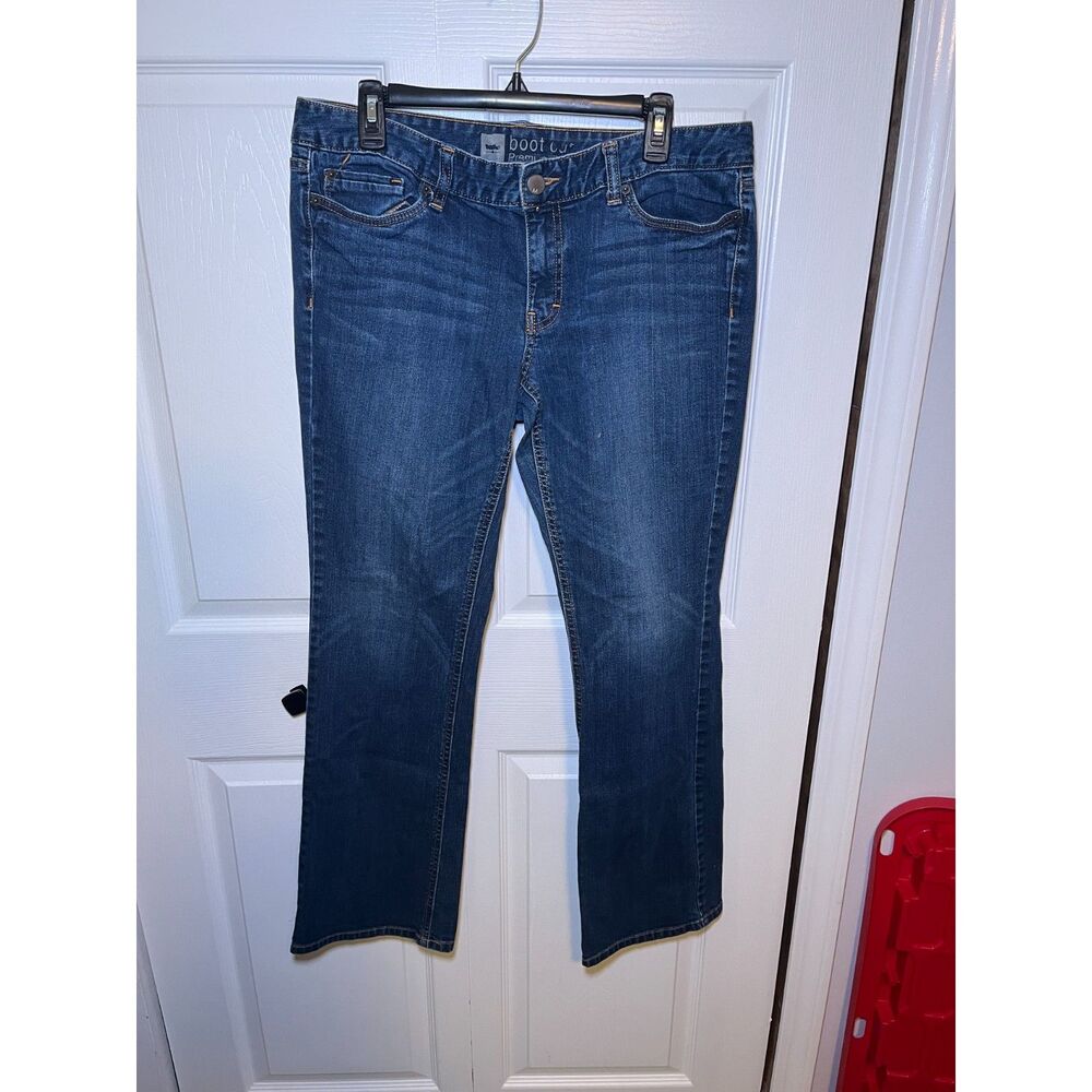 Mossimo Womens Bootcut Jeans Size 14 Medium Wash Stretch Denim Pants